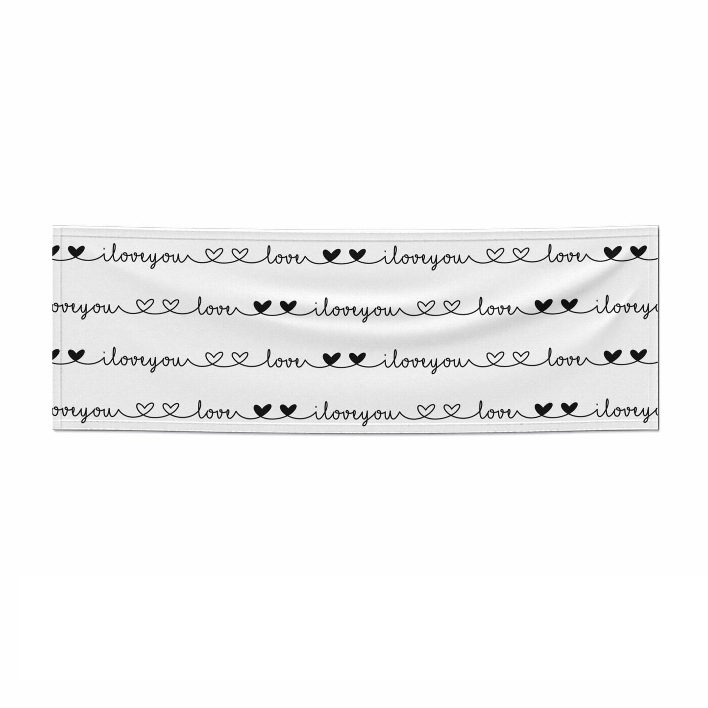 I Love You Repeat 3x1 Paper Banner