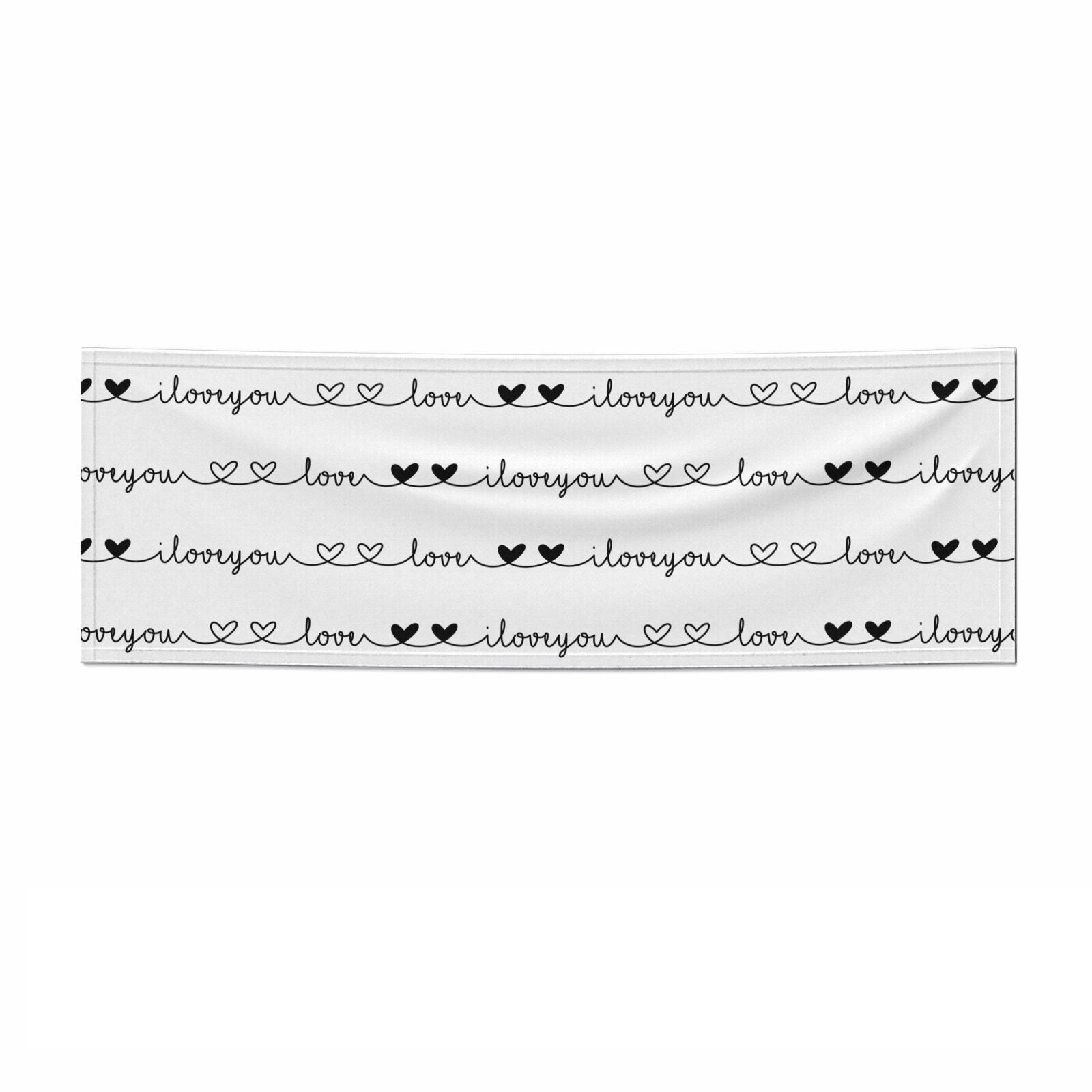 I Love You Repeat 3x1 Paper Banner