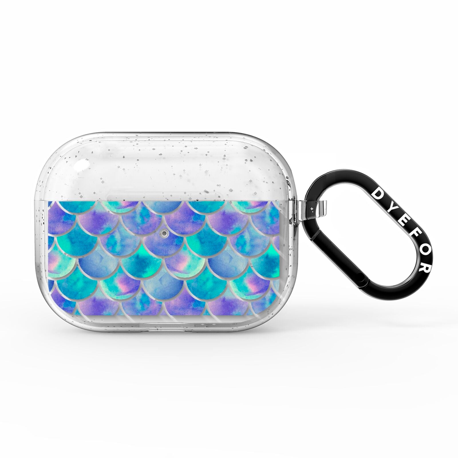 Iridescent Mermaid Scales AirPods Pro Glitter Case