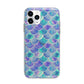 Iridescent Mermaid Scales Apple iPhone 11 Pro in Silver with Bumper Case