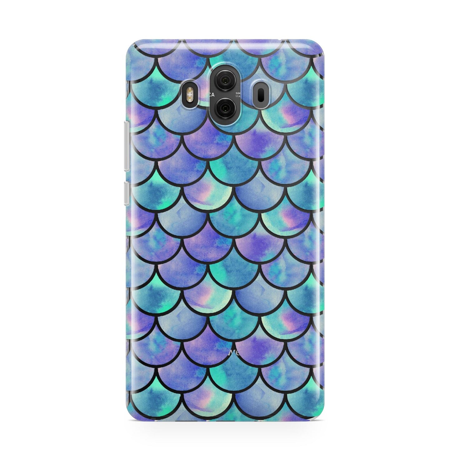 Iridescent Mermaid Scales Huawei Mate 10 Protective Phone Case