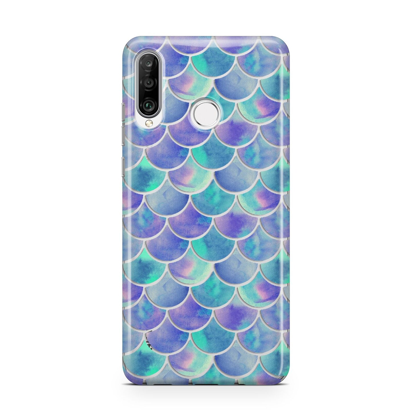 Iridescent Mermaid Scales Huawei P30 Lite Phone Case