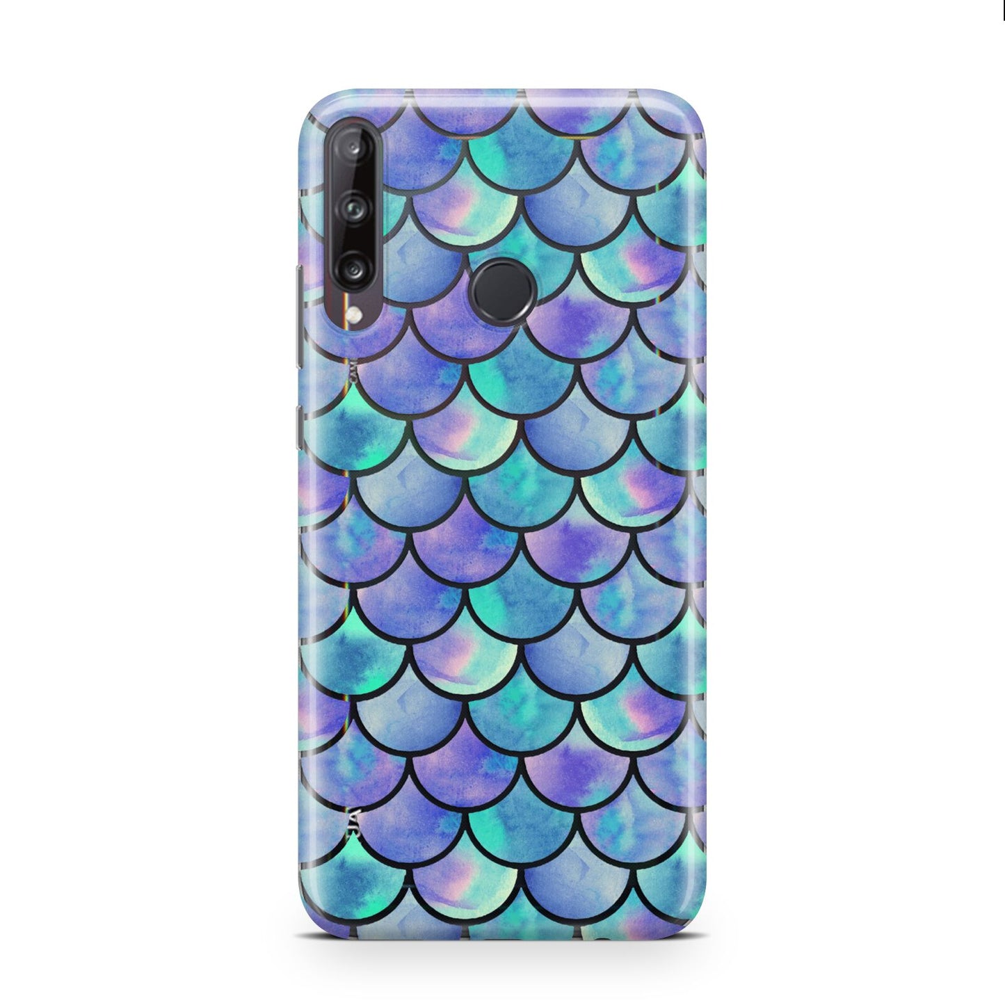 Iridescent Mermaid Scales Huawei P40 Lite E Phone Case