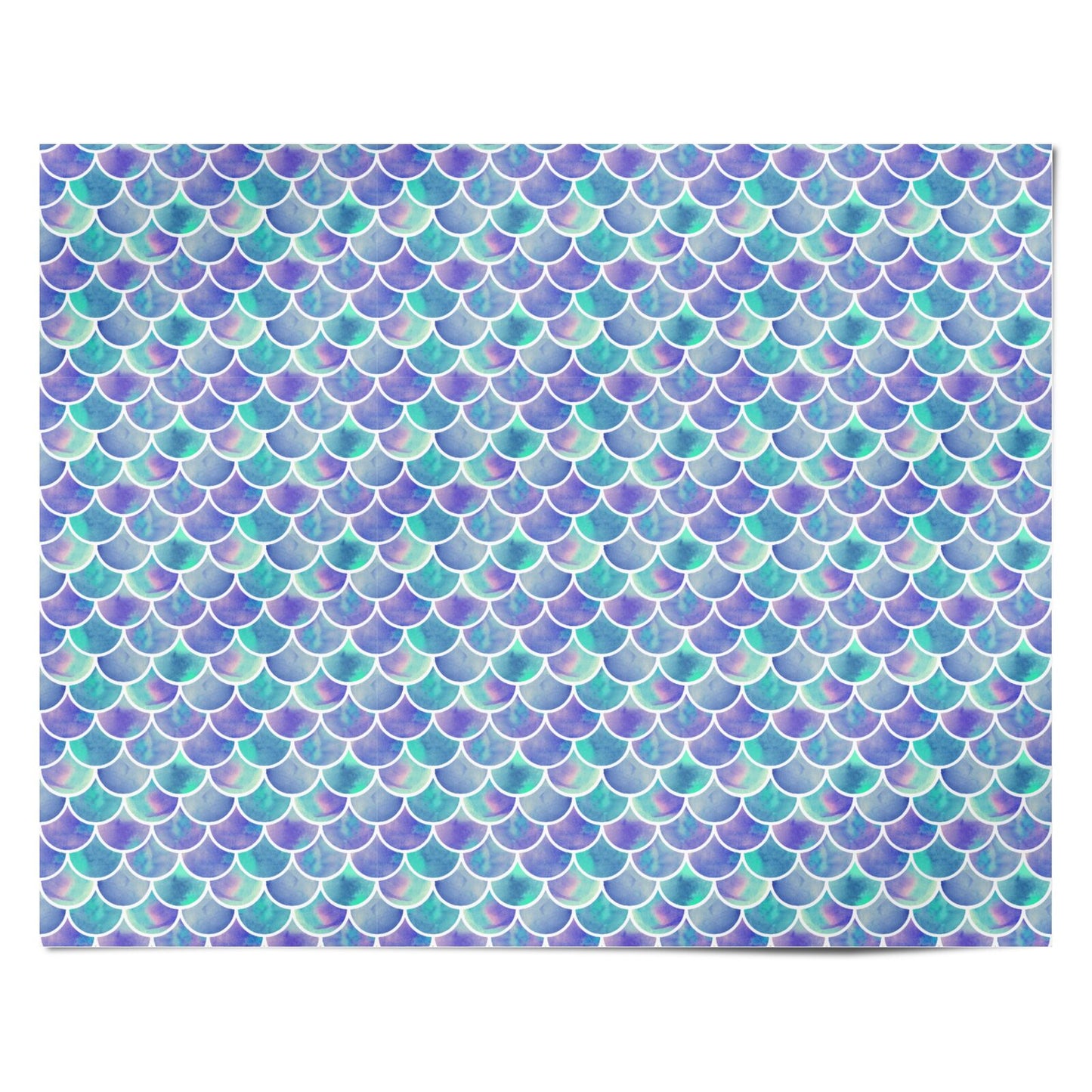 Iridescent Mermaid Scales Personalised Wrapping Paper Alternative