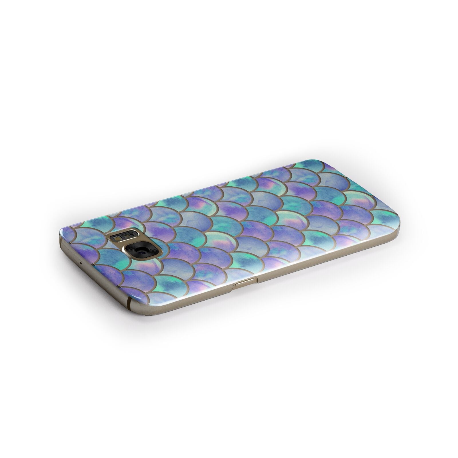 Iridescent Mermaid Scales Samsung Galaxy Case Side Close Up