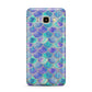 Iridescent Mermaid Scales Samsung Galaxy J7 2016 Case on gold phone