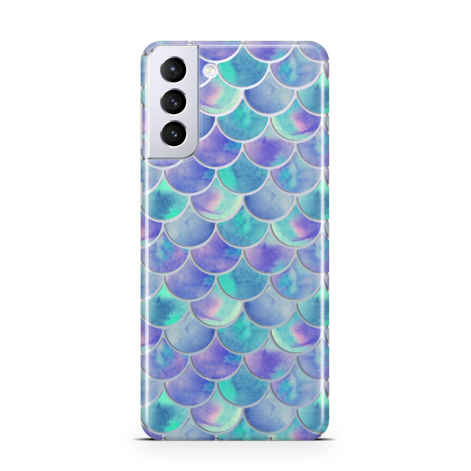 Iridescent Mermaid Scales Samsung S21 Plus Phone Case
