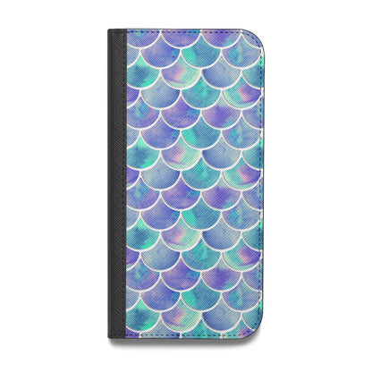 Iridescent Mermaid Scales Vegan Leather Flip Samsung Case