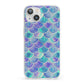 Iridescent Mermaid Scales iPhone 13 Clear Bumper Case