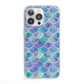 Iridescent Mermaid Scales iPhone 13 Pro Clear Bumper Case