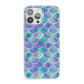 Iridescent Mermaid Scales iPhone 13 Pro Max Clear Bumper Case
