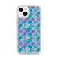 Iridescent Mermaid Scales iPhone 14 Clear Tough Case Starlight