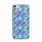 Iridescent Mermaid Scales iPhone 7 Bumper Case on Silver iPhone