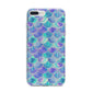Iridescent Mermaid Scales iPhone 7 Plus Bumper Case on Silver iPhone
