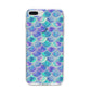 Iridescent Mermaid Scales iPhone 8 Plus Bumper Case on Silver iPhone