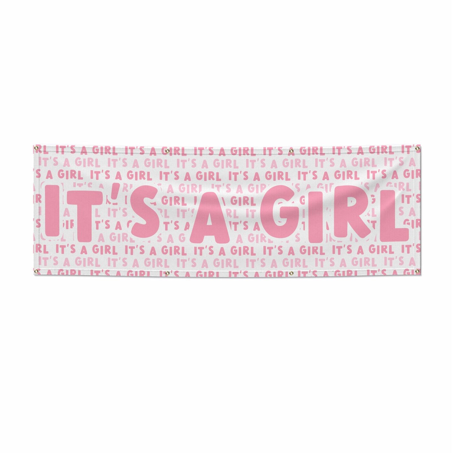 Its a Girl Baby Shower 6x2 Banner