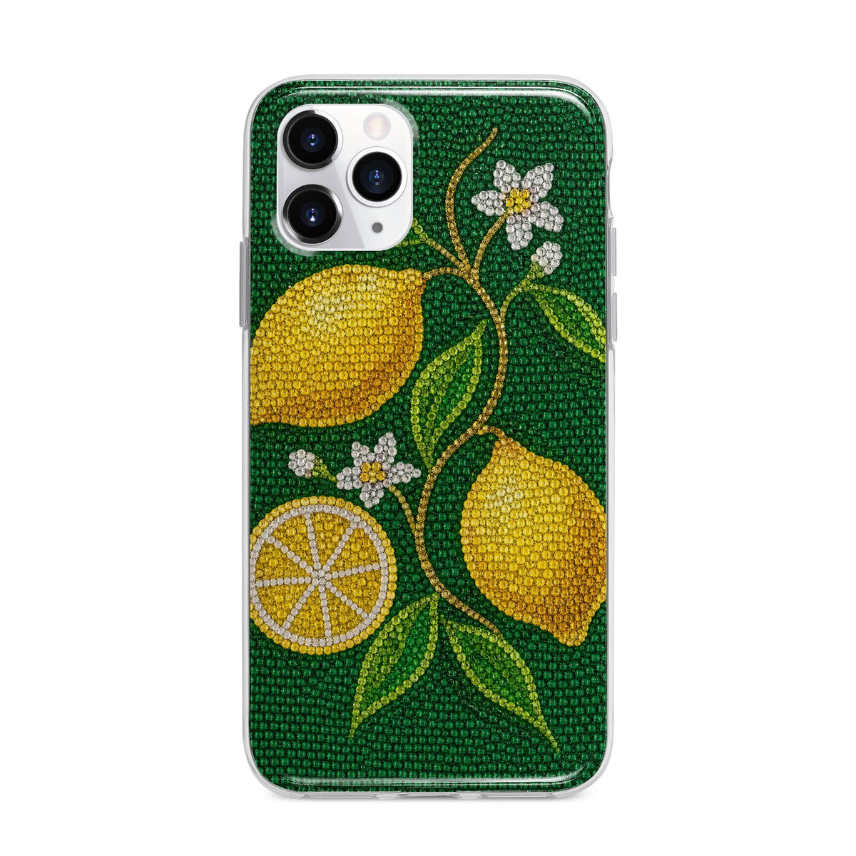 Lemon Lustre Apple iPhone 11 Pro in Silver with Bumper Case