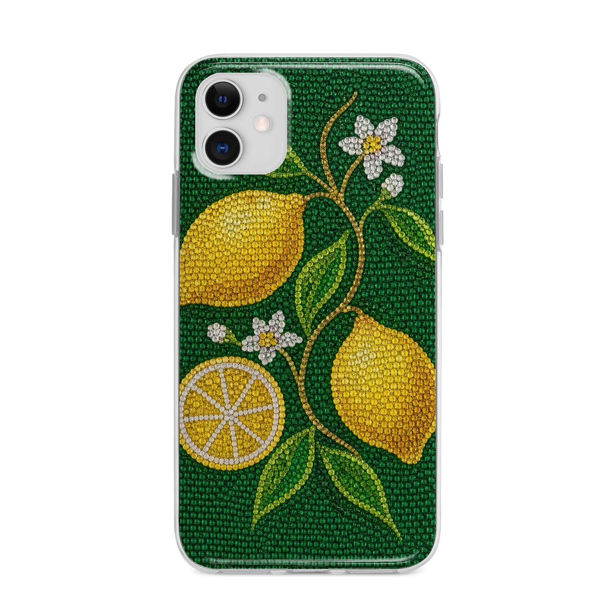 Lemon Lustre Apple iPhone 11 in White with Bumper Case