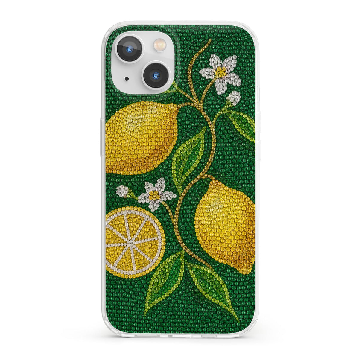 Lemon Lustre iPhone 13 Clear Bumper Case