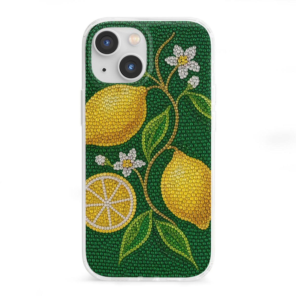 Lemon Lustre iPhone 13 Mini Clear Bumper Case