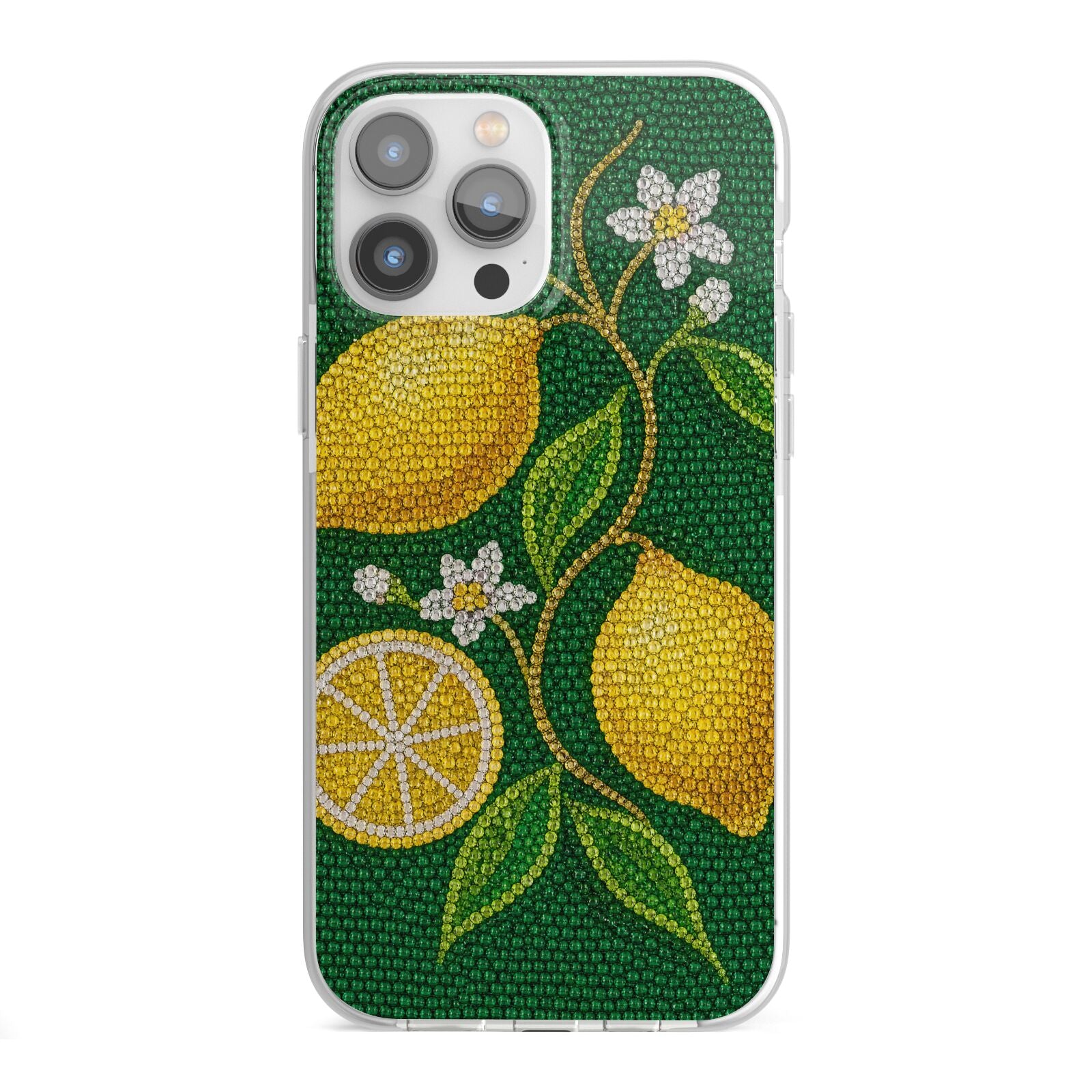 Lemon Lustre iPhone 13 Pro Max TPU Impact Case with White Edges