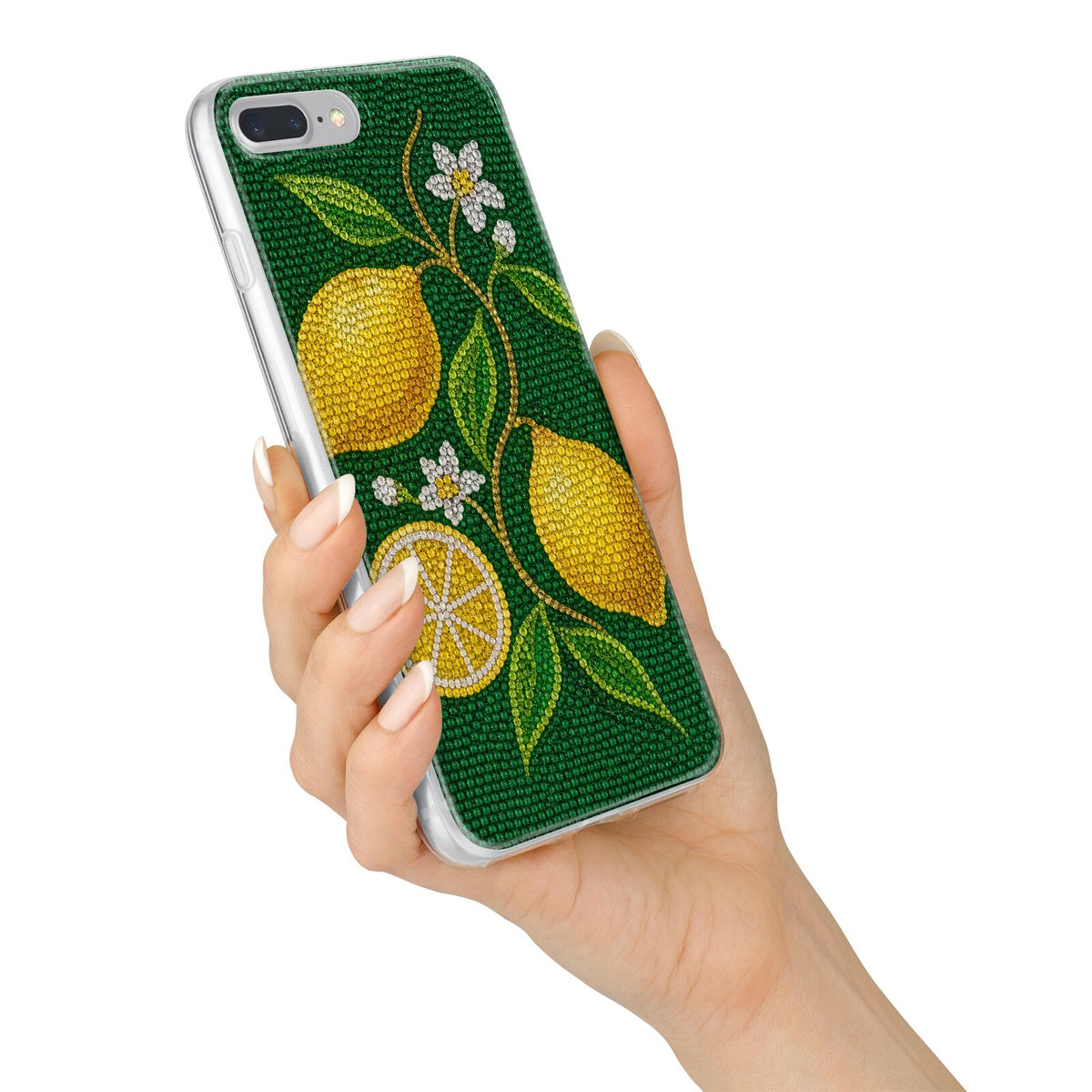 Lemon Lustre iPhone 7 Plus Bumper Case on Silver iPhone Alternative Image