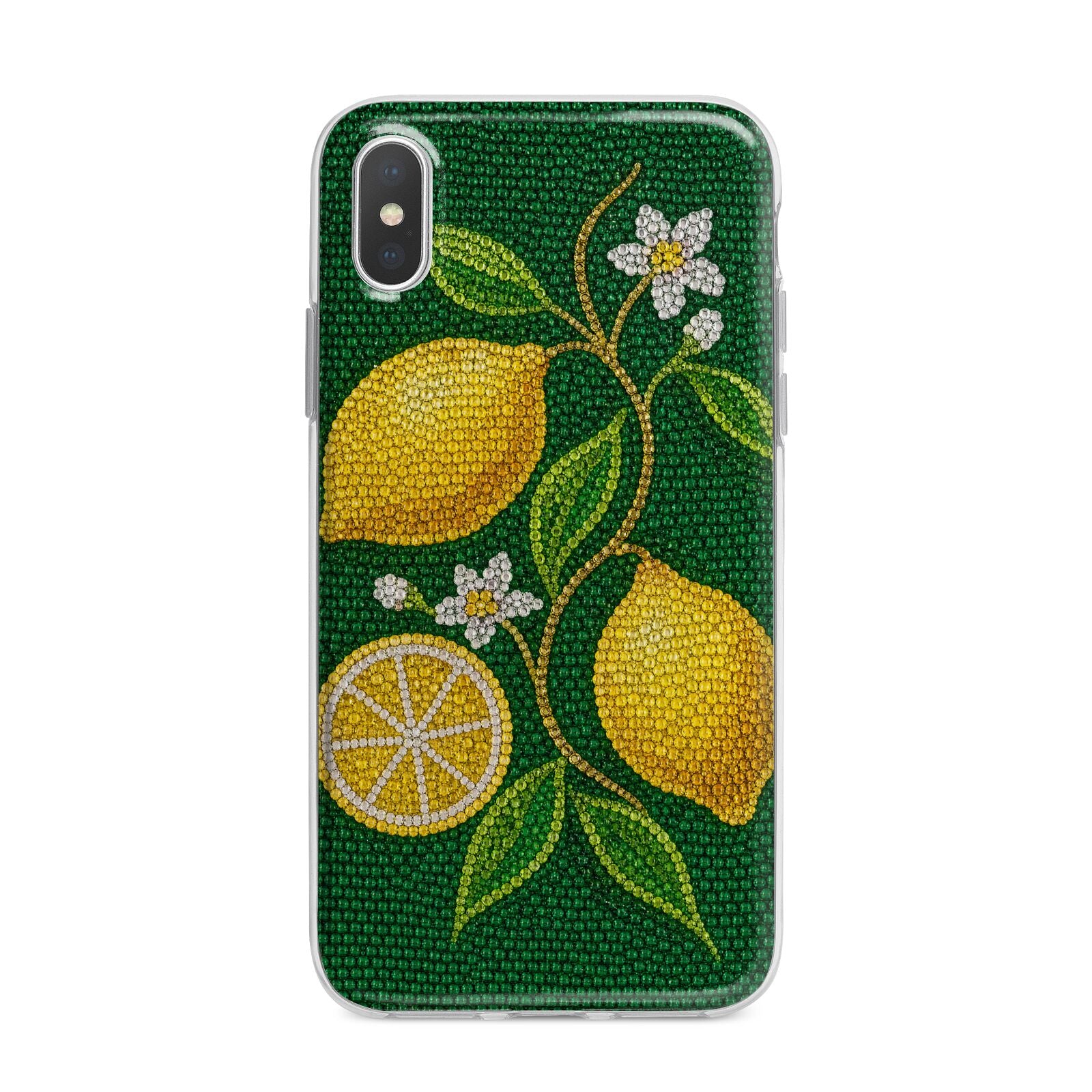 Lemon Lustre iPhone X Bumper Case on Silver iPhone Alternative Image 1