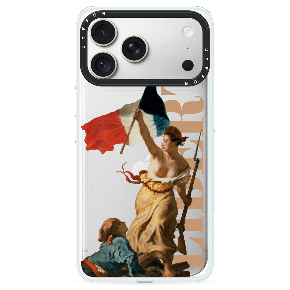 Liberty iPhone 18 Pro Black Impact Pre order Case on Silver phone
