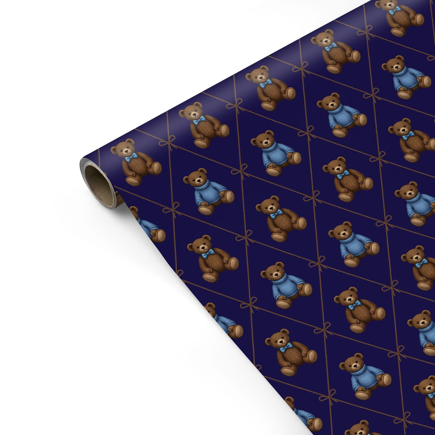 Little Blue Bear Personalised Gift Wrap