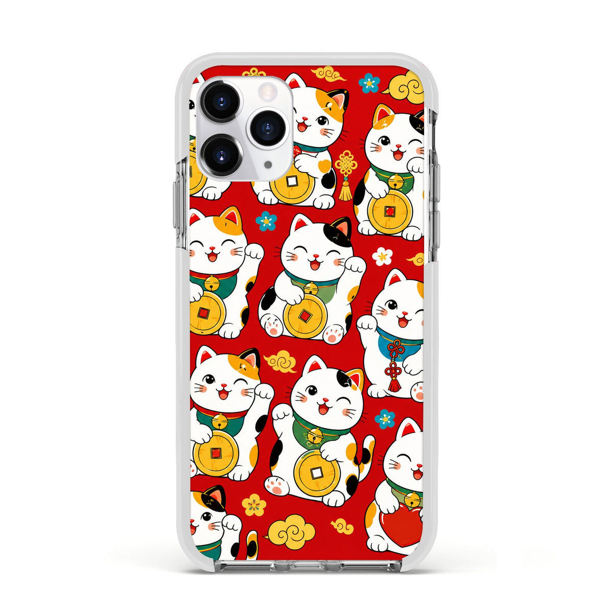Little Fortunes Apple iPhone 11 Pro in Silver with White Impact Case
