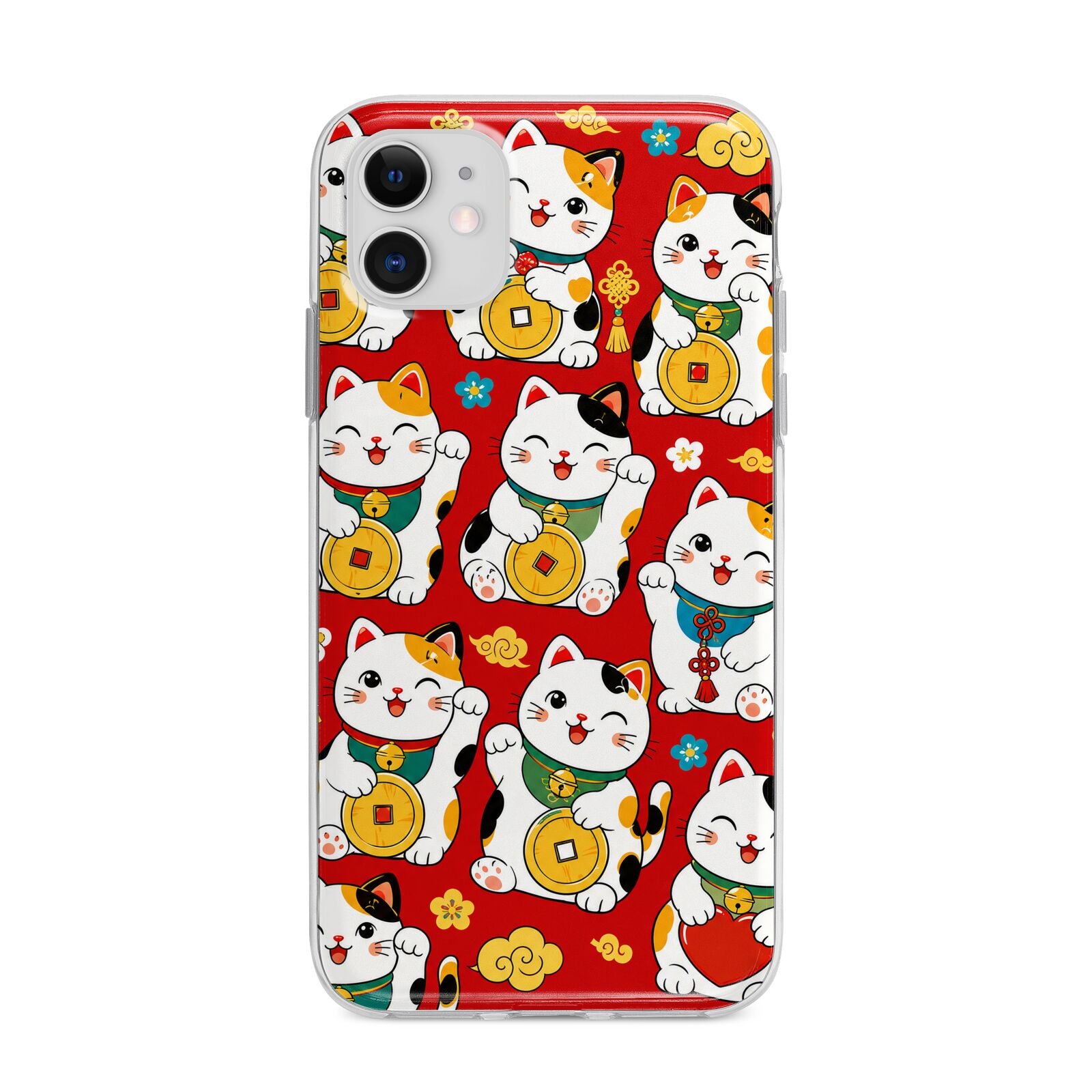 Little Fortunes Apple iPhone 11 in White with Bumper Case