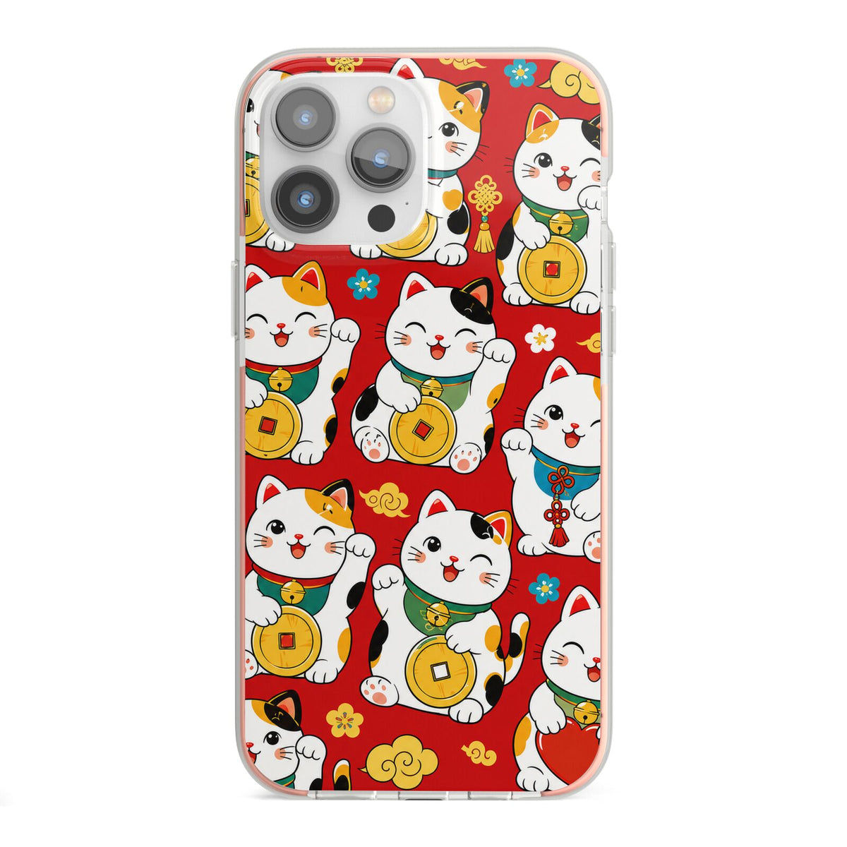 Little Fortunes iPhone 13 Pro Max TPU Impact Case with Pink Edges
