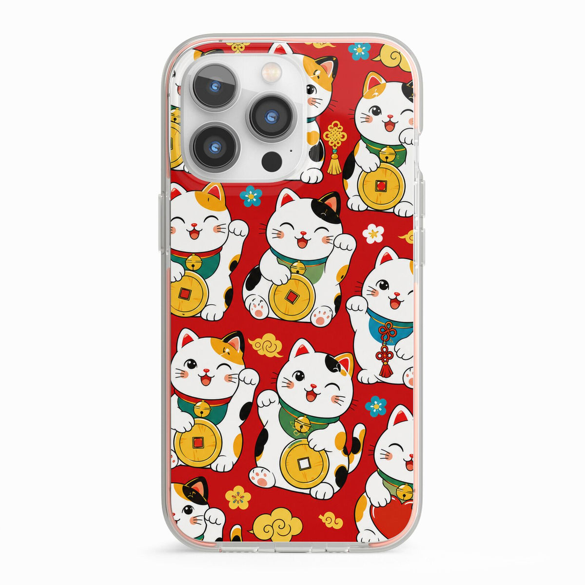 Little Fortunes iPhone 13 Pro TPU Impact Case with Pink Edges