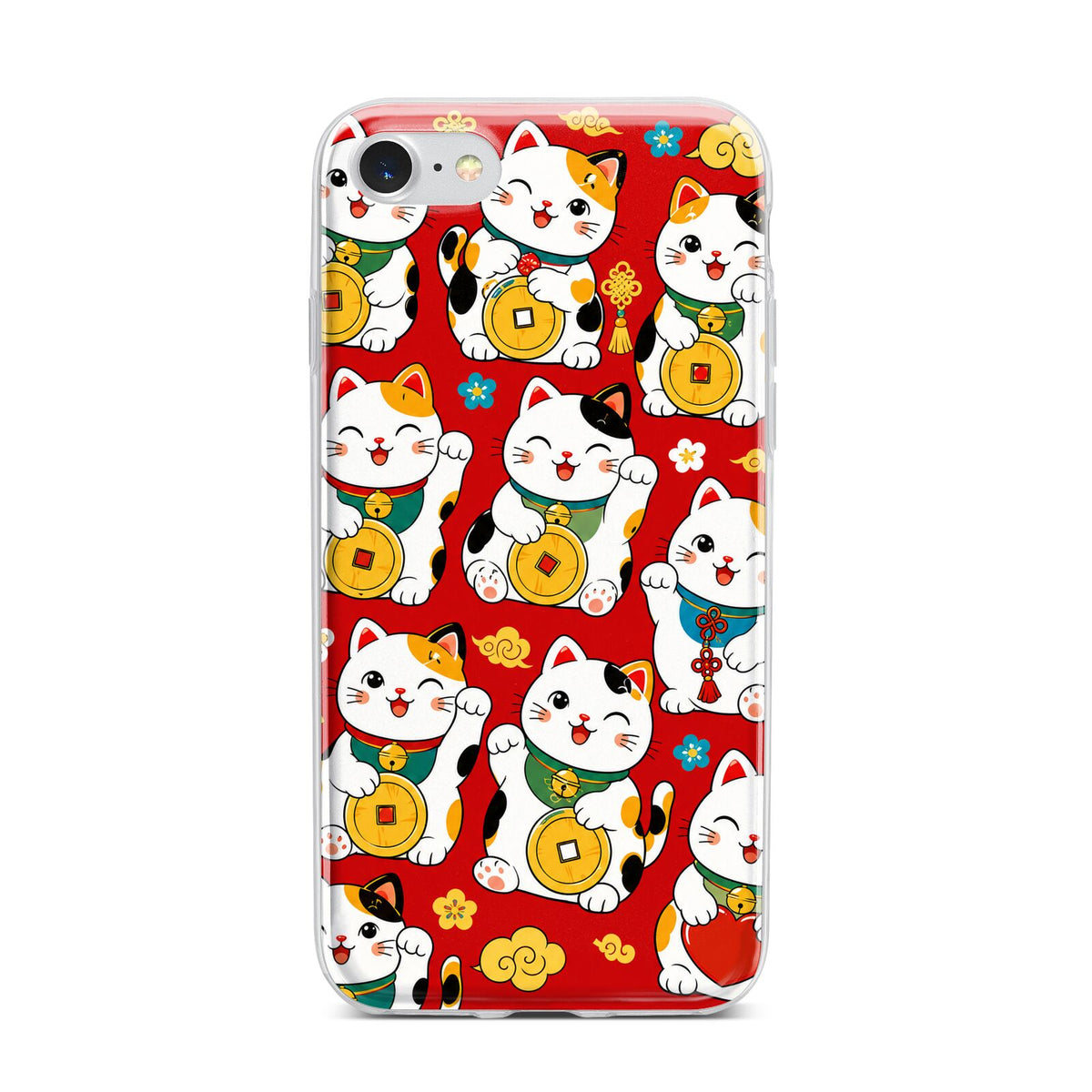 Little Fortunes iPhone 7 Bumper Case on Silver iPhone