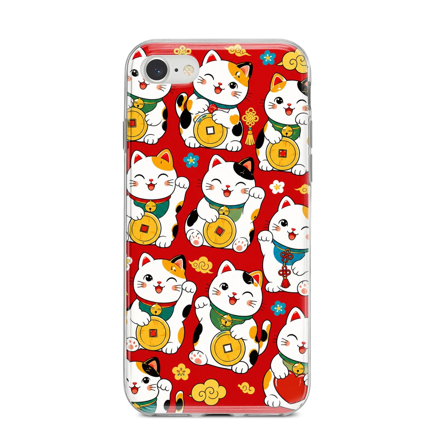 Little Fortunes iPhone 8 Bumper Case on Silver iPhone