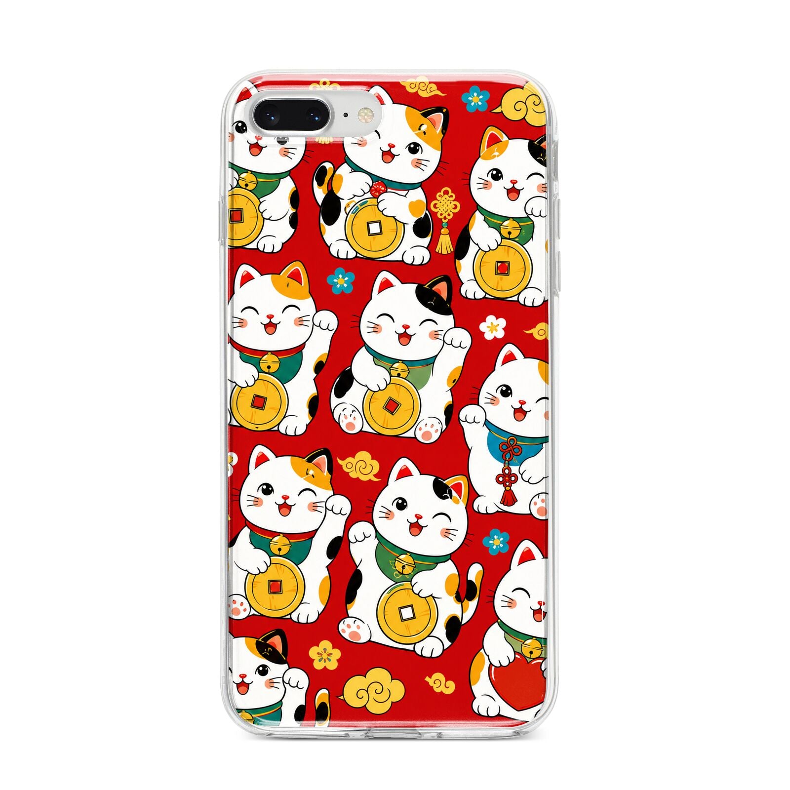 Little Fortunes iPhone 8 Plus Bumper Case on Silver iPhone