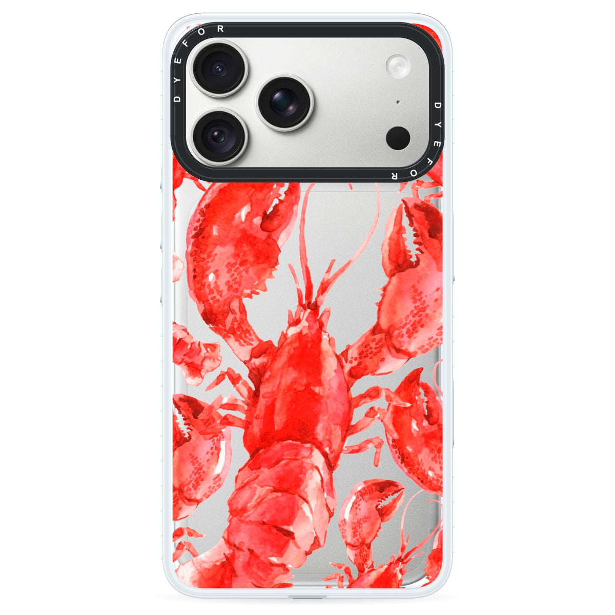 Lobster iPhone 18 Pro Max Black Impact Pre order Case on Silver phone