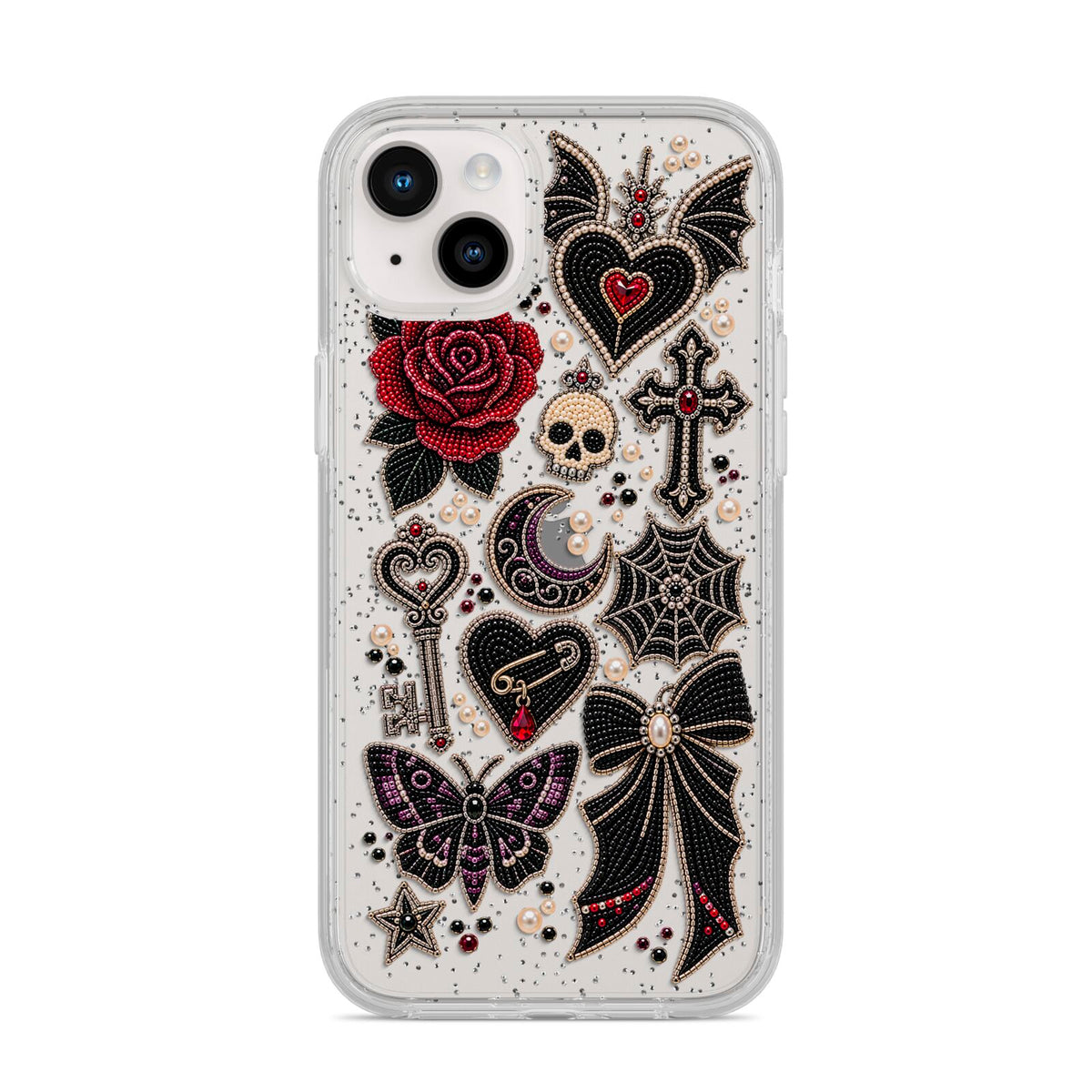 Love Thorns Charms iPhone 14 Plus Glitter Tough Case Starlight