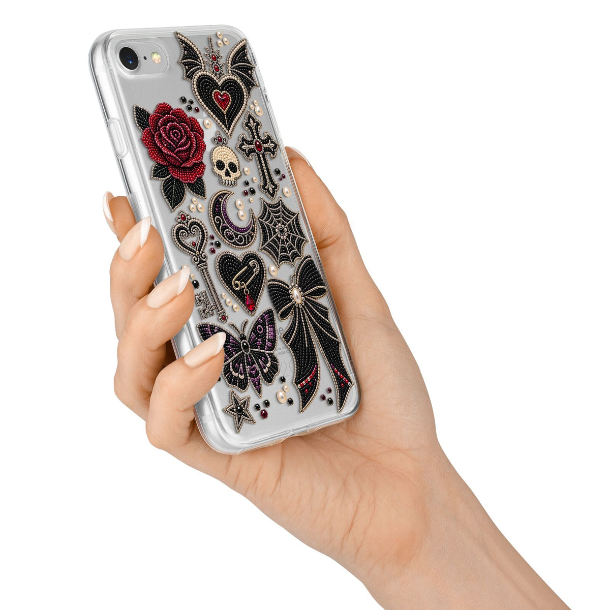 Love Thorns Charms iPhone 7 Bumper Case on Silver iPhone Alternative Image