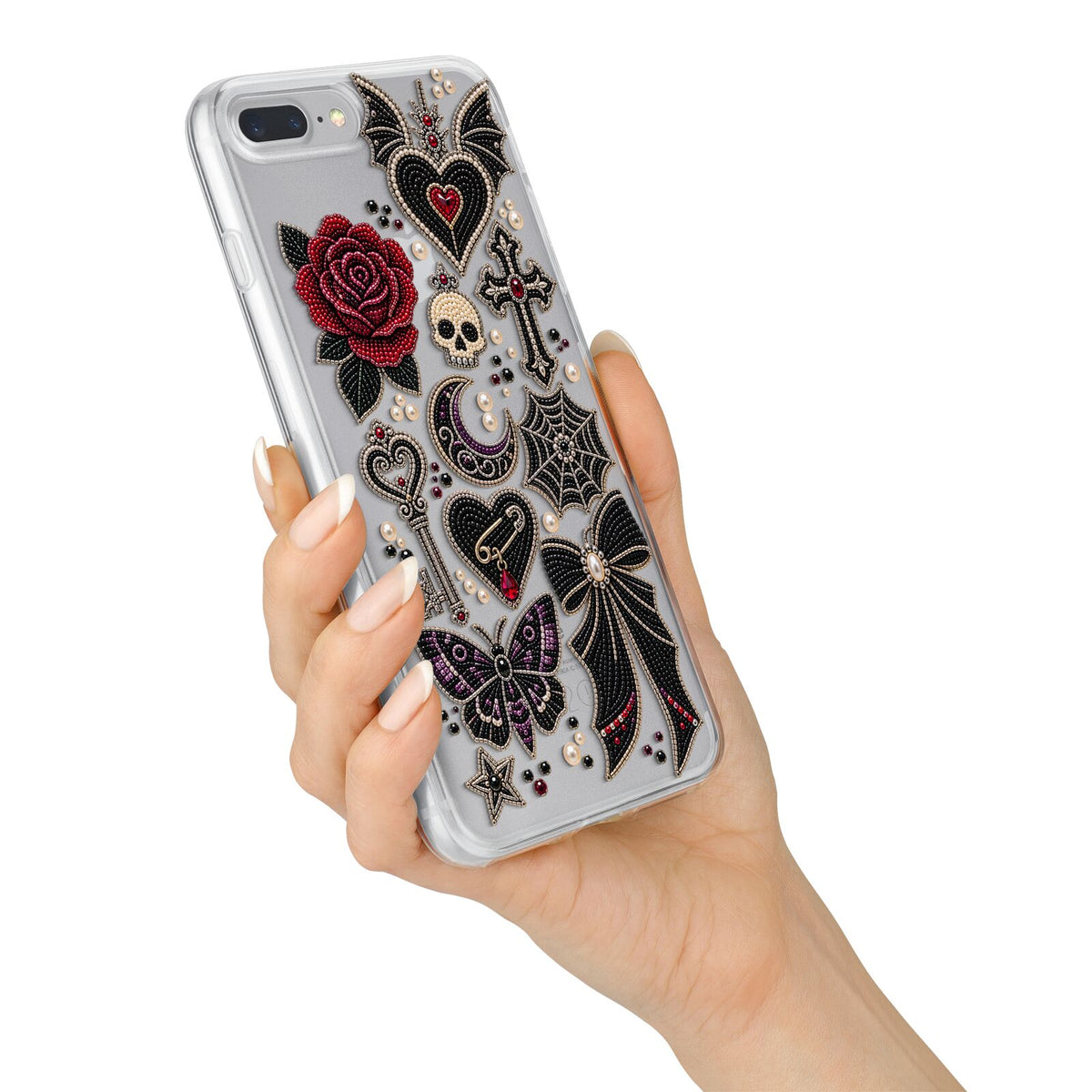 Love Thorns Charms iPhone 7 Plus Bumper Case on Silver iPhone Alternative Image