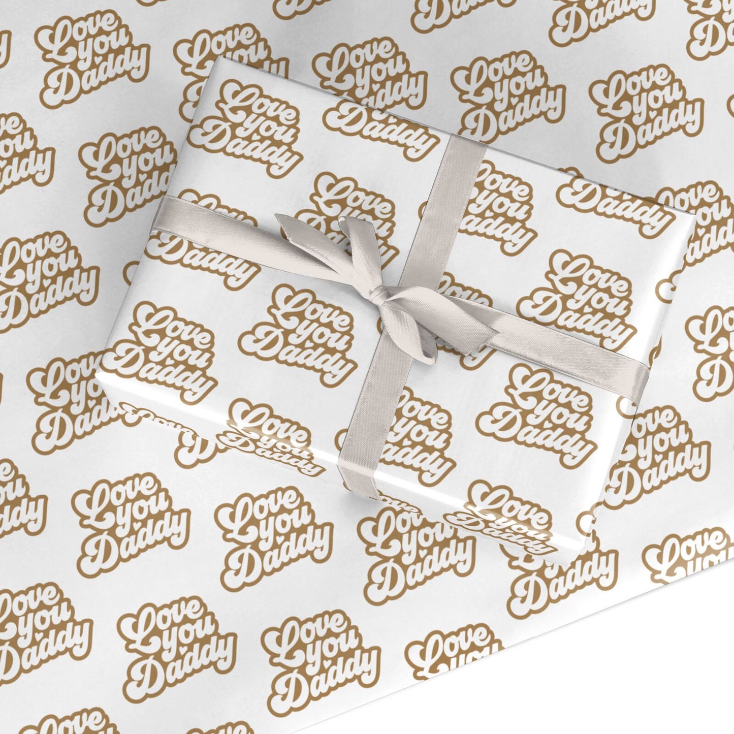 Love You Daddy Custom Wrapping Paper