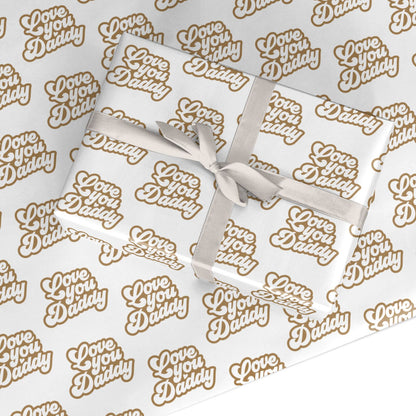 Love You Daddy Custom Wrapping Paper