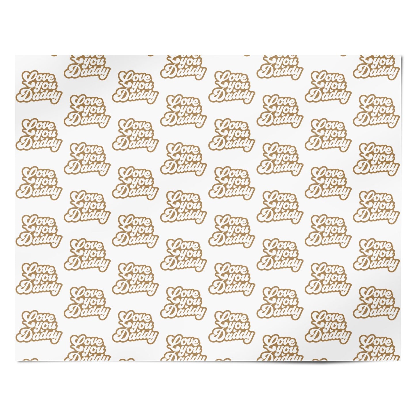 Love You Daddy Personalised Wrapping Paper Alternative