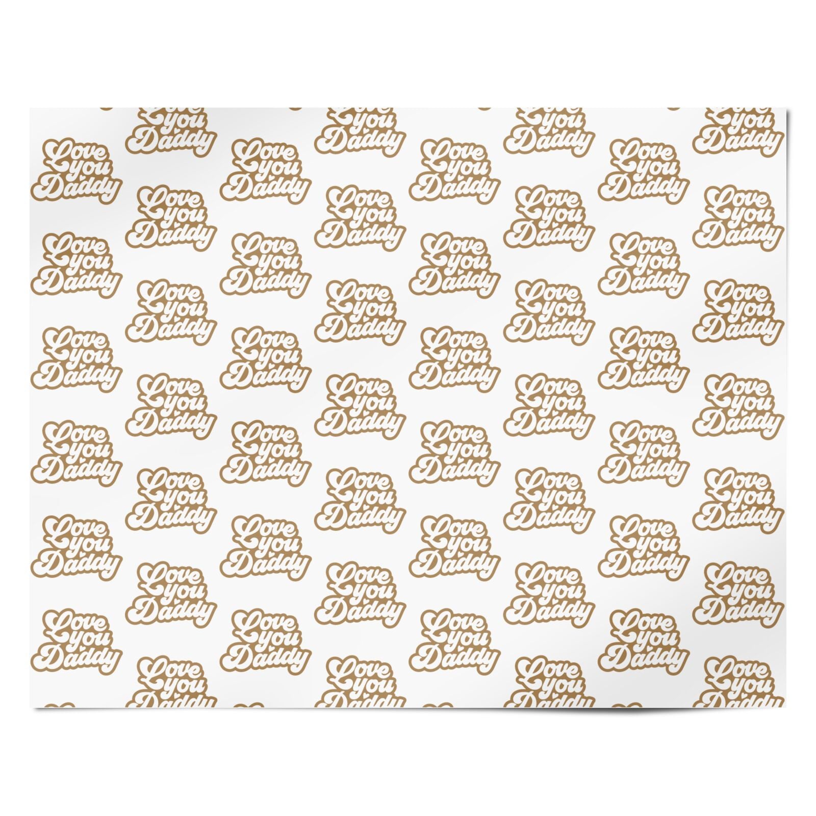 Love You Daddy Personalised Wrapping Paper Alternative
