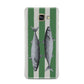 Mackerel Stripe Samsung Galaxy A3 2016 Case on gold phone