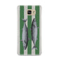 Mackerel Stripe Samsung Galaxy A9 2016 Case on gold phone
