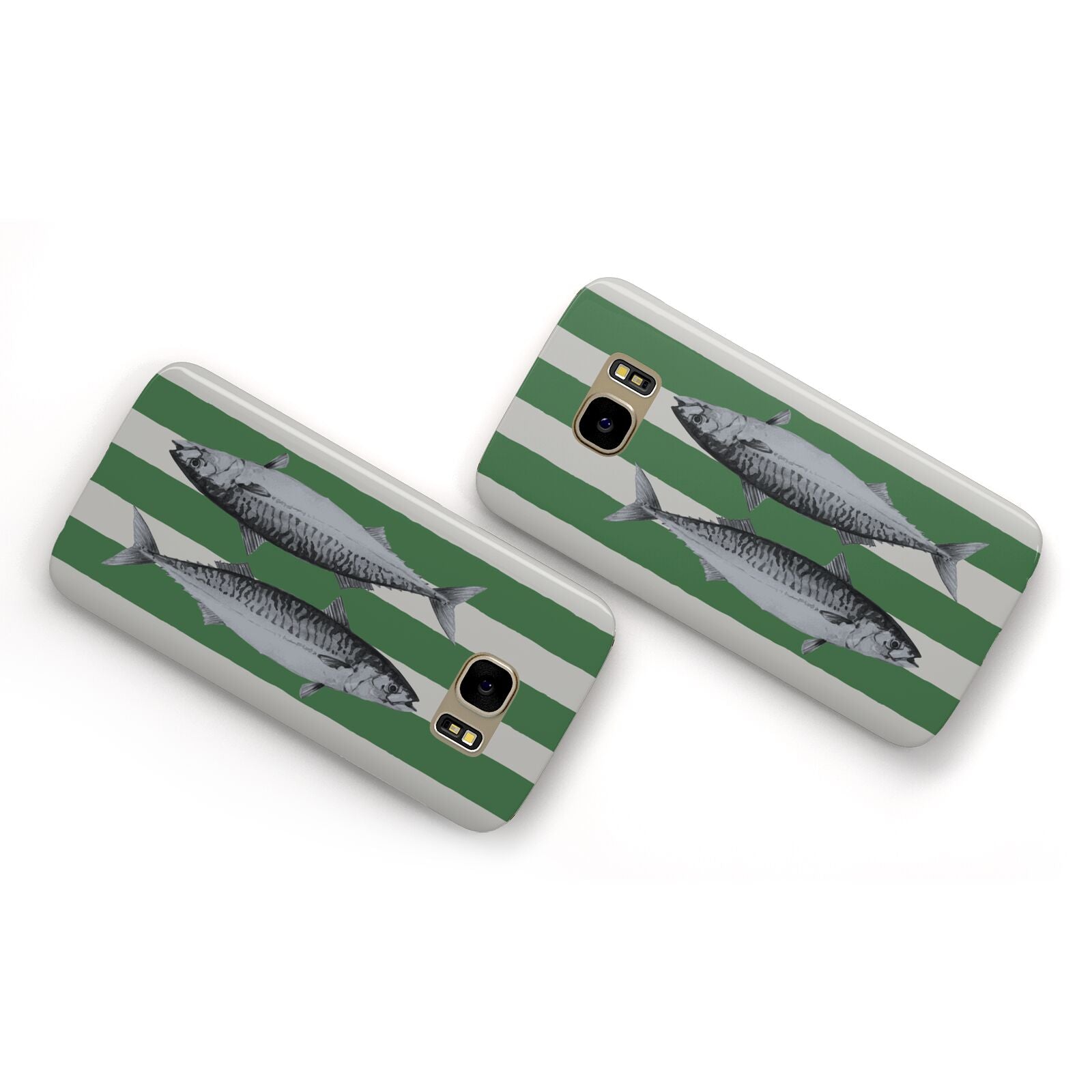 Mackerel Stripe Samsung Galaxy Case Flat Overview