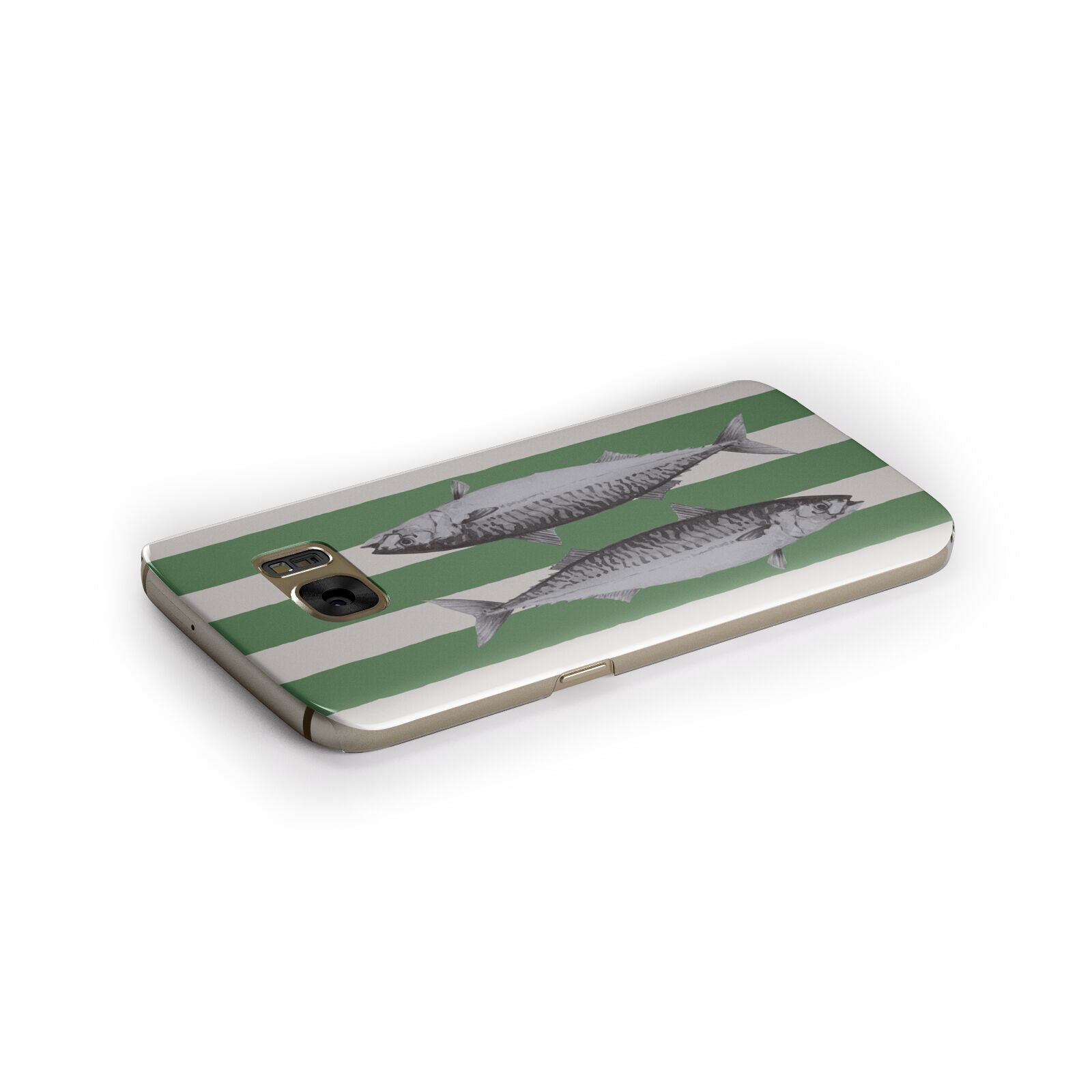 Mackerel Stripe Samsung Galaxy Case Side Close Up
