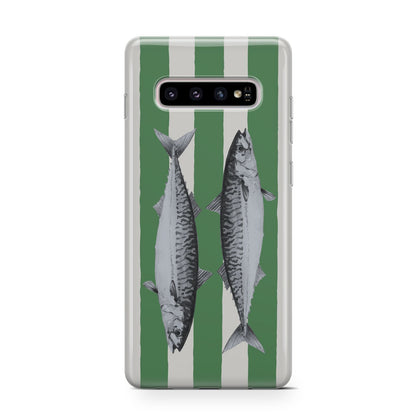 Mackerel Stripe Samsung Galaxy S10 Case