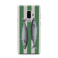 Mackerel Stripe Samsung Galaxy S9 Plus Case on Silver phone